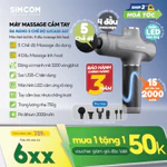 Súng Massage cầm tay cao cấp Lucass A67 chính hãng mát xa gun bộ máy giãn cơ đấm lưng matxa đau cổ vai gáy mini — ảnh 1