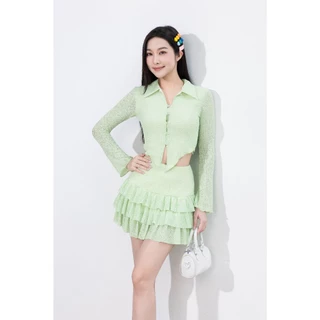 MARC FASHION Áo Ren Thun Cổ Lật - CBQH061125