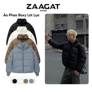 Áo Phao Unisex Zaagat Studio - Áo Khoác Phao Đại Hàn 3 Lớp Lót Lụa Trần Bông Siêu Ấm Chống Nước