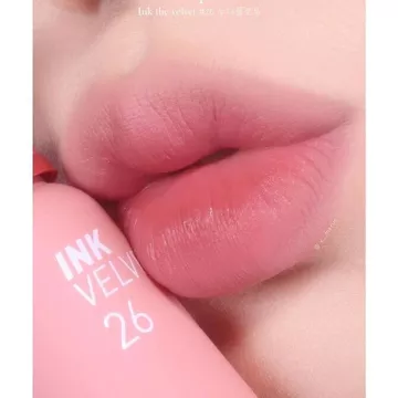 Son Kem Ink Velvet Tint 26 Cam Hồng Trà Sữa