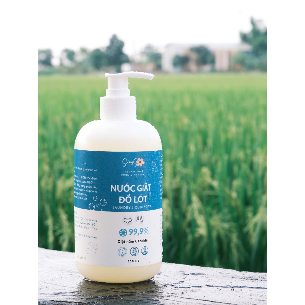 Nước Giặt Đồ Lót, Đồ Lụa SingSong. giặt tay, an toàn cho da - 500ml