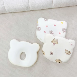 Gối cao su non cho bé, Gối lõm chống méo đầu vải muslin cao cấp kt 21x25cm ,mềm mại êm ái