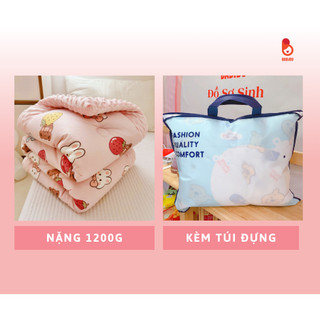 Chăn cừu Siêu ấm hạt đậu kích thước 150x120cm họa tiết đáng yêu cho bé