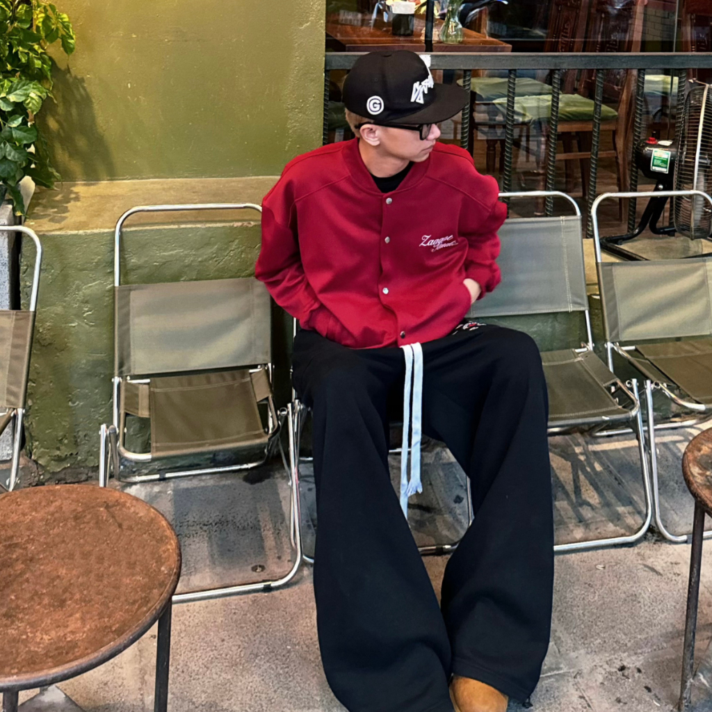Áo Khoác Bomber Nỉ Form Boxy Unisex Zaagat Studio Chất Liệu Nỉ 2 Da - Dày Dặn, Giữ Ấm, Phong Cách Streetwear