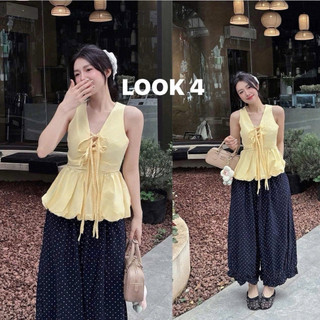 Áo Yếm Đan Dây Ngực Triết Eo Đuôi Bèo Phối Chun Lưng Co Giãn Đi Biển Đi Chơi 3 Màu Trắng/Đen/Vàng Xanh