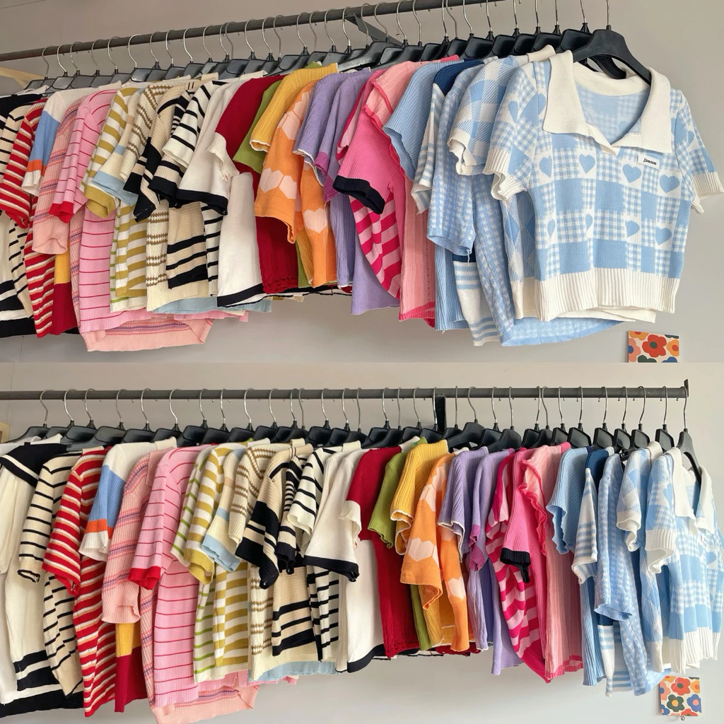 08/08 | Áo mongtoghi 2hand, áo dệt kim, áo ôm body, áo croptop, áo tiểu thư cổ điển vintages y2k có big size