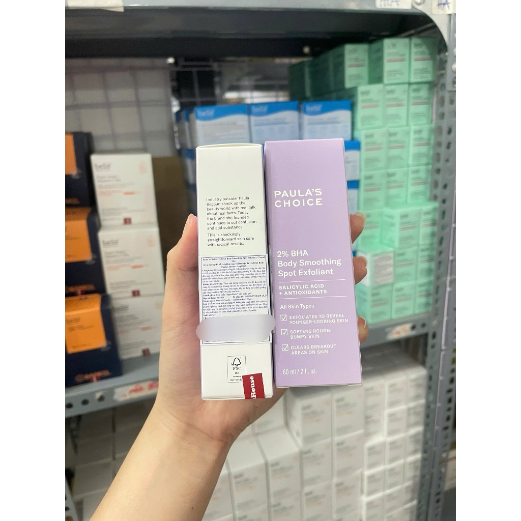 [HÀNG CTY] Kem dưỡng thể Paula's Choice 2% BHA Body Smoothing Spot Exfoliant  Giảm Mụn Body Mã 5706 60ml