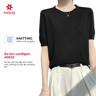 [LEN WORSTED CAO CẤP] Áo len cộc tay dệt kim mềm mịn không xù ấm áp thoáng khí mã VAA0622