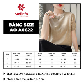 [LEN WORSTED CAO CẤP] Áo len cộc tay dệt kim mềm mịn không xù ấm áp thoáng khí mã VAA0622