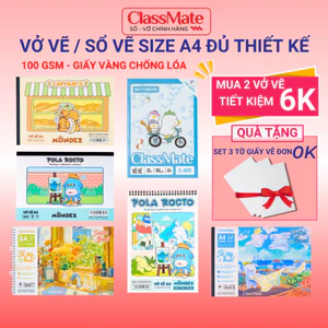 Vở Vẽ100/120GSM Học Sinh Tập Tô Màu Cho Bé A4 - Sổ Tô Màu Sổ Vẽ Học Sinh Giấy Dày Mịn Hạn Chế Lem An Toàn