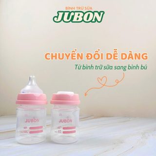 Combo 3 bình trữ sữa JUBON cổ rộng – Nhựa PP an toàn, chống rò rỉ, dùng cho tủ lạnh & máy hâm sữa.