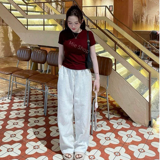 Hàng đẹp- quần baggy thụng nỉ ép Hàn- cạp chun nhiều màu
