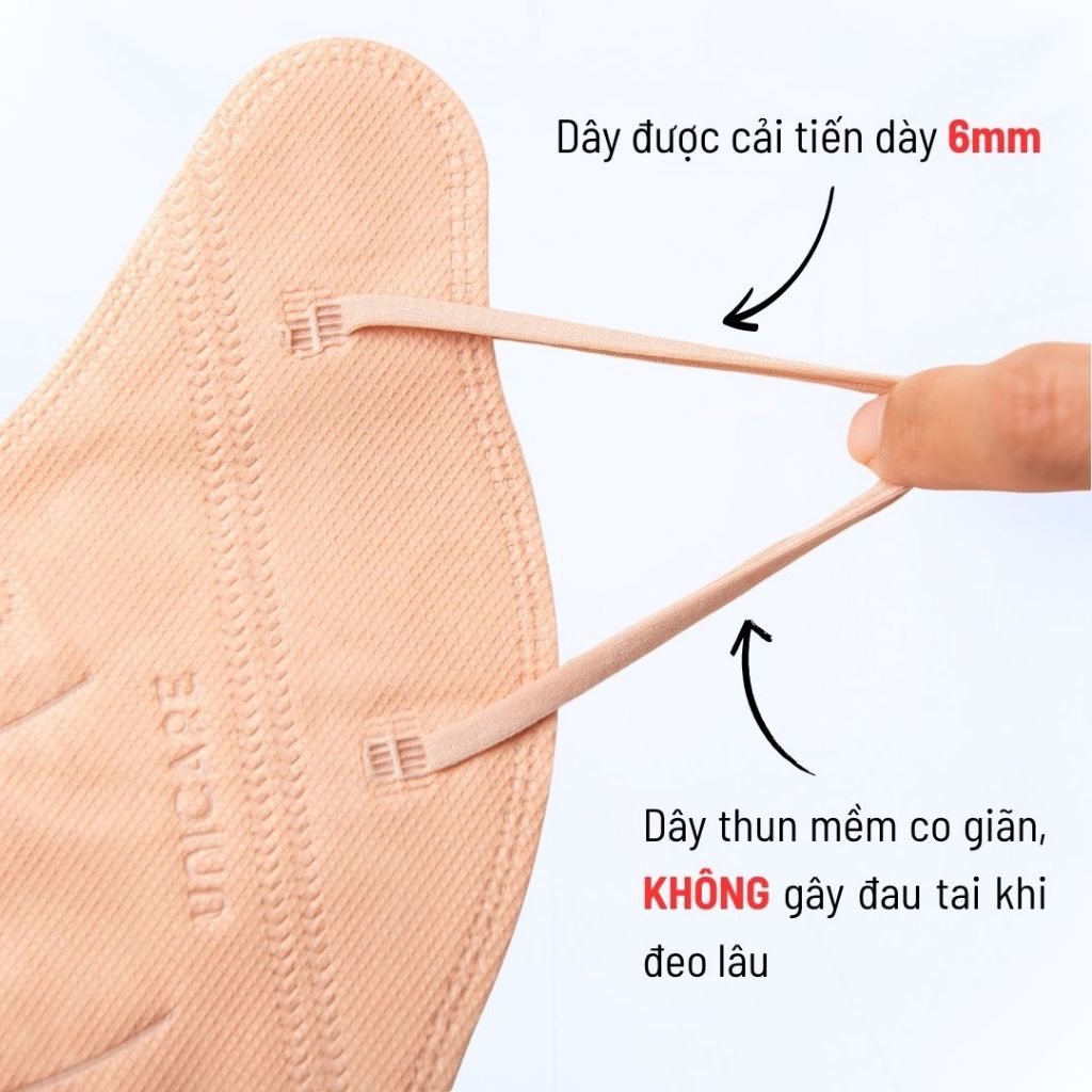 Khẩu trang 9A Unicare combo 100 chiếc - Khẩu trang 5 lớp kháng khuẩn lọc bụi và chống nắng hiệu quả