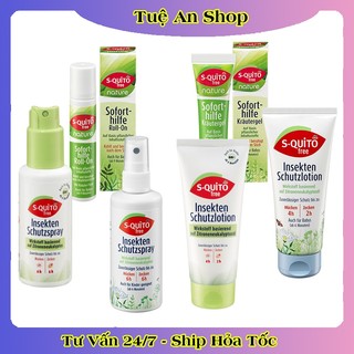 Xịt chống muỗi, kem bôi côn trùng đốt, thanh lăn và gel bôi muỗi đốt Squito Free cho bé từ sơ sinh của Đức- Date mới