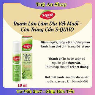 Xịt chống muỗi, kem bôi côn trùng đốt, thanh lăn và gel bôi muỗi đốt Squito Free cho bé từ sơ sinh của Đức- Date mới
