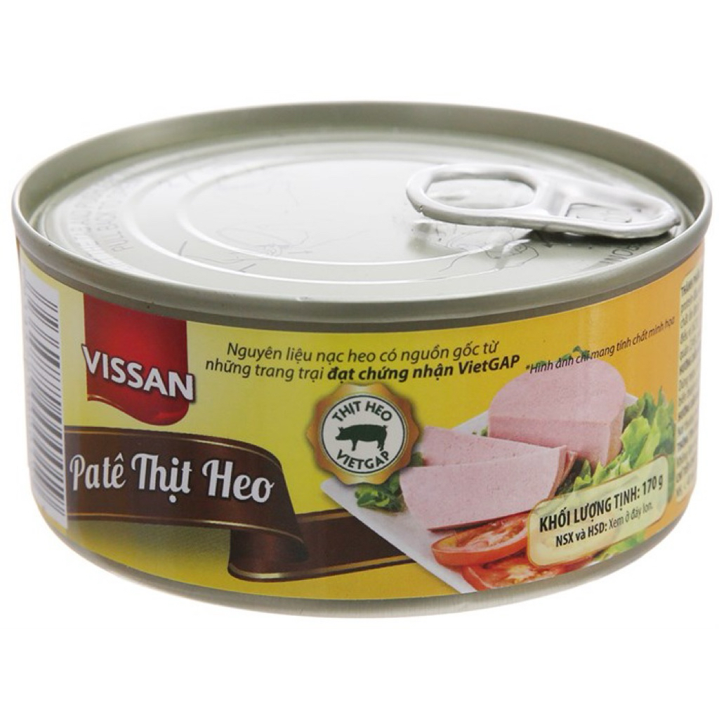 Vissan Combo 5 hộp Pate Thịt Heo Lonin 170g Chính Hãng / Date 2029