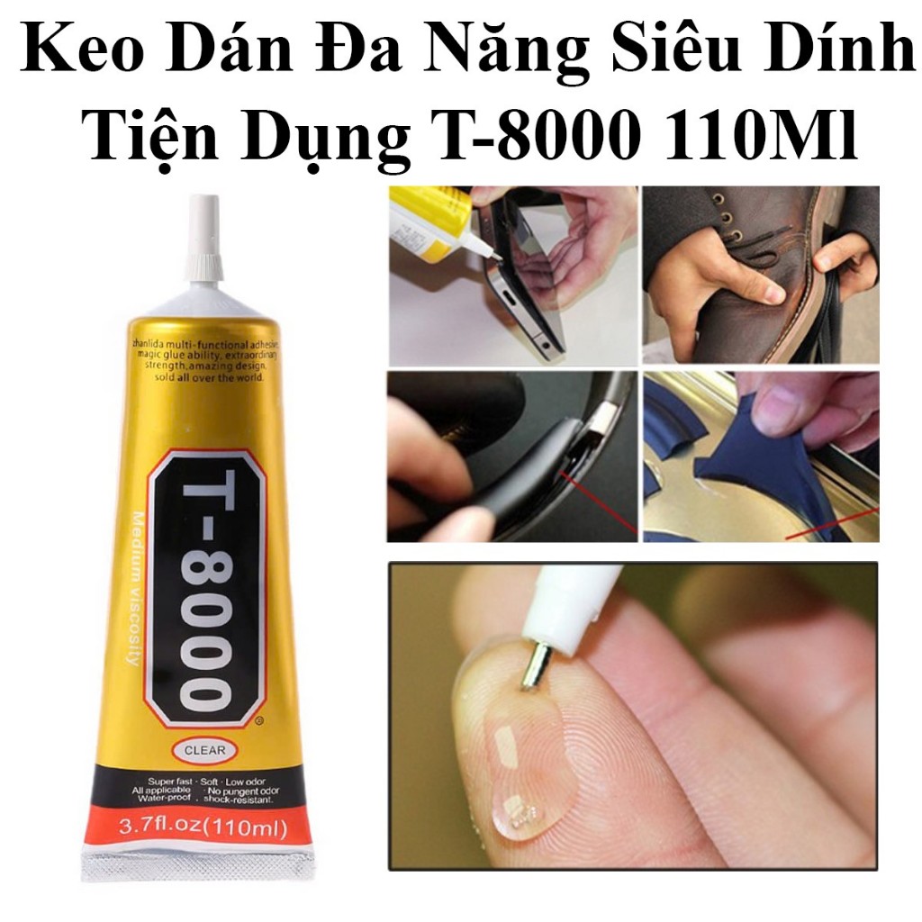 Keo Dán Đa Năng Siêu Dính Siêu Tiện Dụng T-8000 110Ml Tiện Dụng