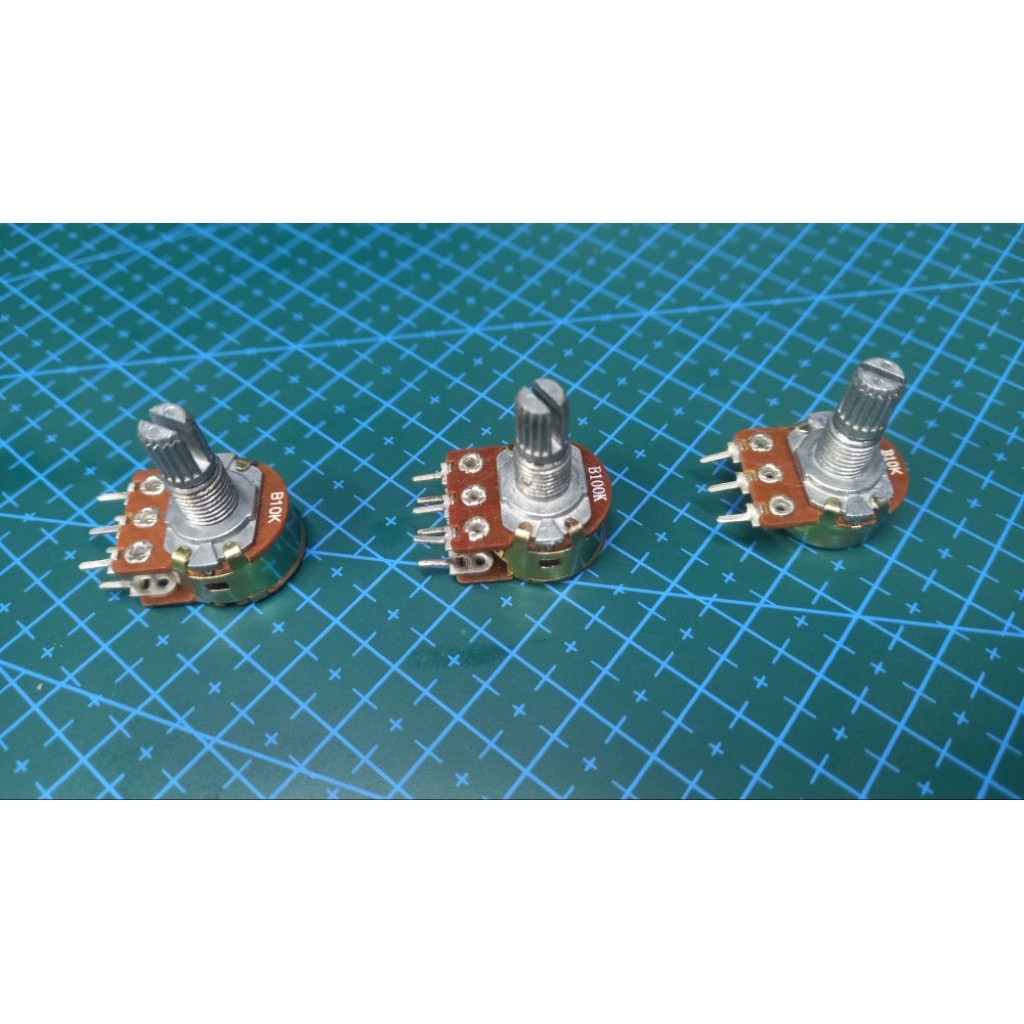 Biến Trở Chiết áp Volume Đơn - Đôi 10K 100K [CHÍNH HÃNG ATEC ] | Shopee ...