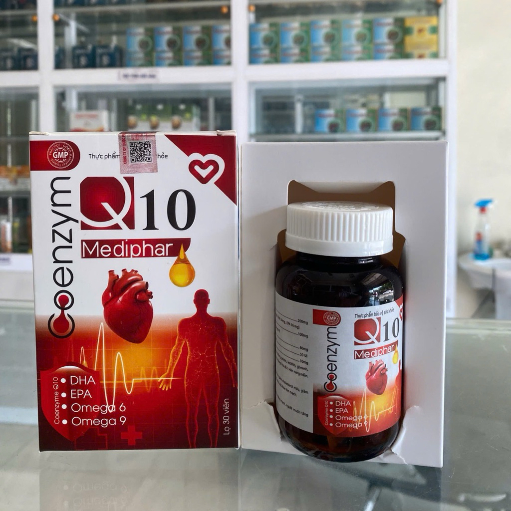 Coenzyme Q10 Mediphar là thực phẩm bổ sung hỗ trợ sức khỏe tim mạch hiệu quả, giúp tăng cường sức khỏe