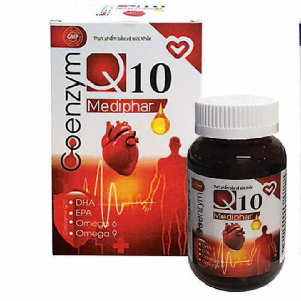 Coenzyme Q10 Mediphar là thực phẩm bổ sung hỗ trợ sức khỏe tim mạch hiệu quả, giúp tăng cường sức khỏe