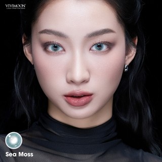 01 Chiếc Kính áp tròng VIVIMOON lens khóa ẩm 1 ngày màu xanh xám khói Sea Moss (Giá 1 bên mắt, x2 để đặt 1 đôi)