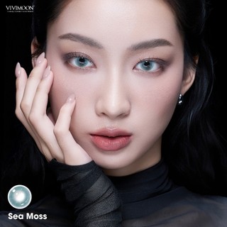 01 Chiếc Kính áp tròng VIVIMOON lens khóa ẩm 1 ngày màu xanh xám khói Sea Moss (Giá 1 bên mắt, x2 để đặt 1 đôi)
