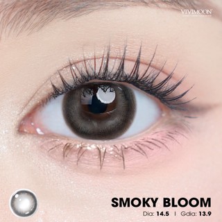 01 Chiếc Kính áp tròng VIVIMOON lens khóa ẩm 1 ngày màu xám khói pha nâu lạnh Smoky Bloom (1 bên mắt, x2 để đặt 1 đôi)