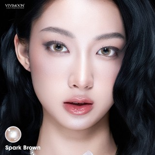 01 Chiếc Kính áp tròng VIVIMOON lens khóa ẩm 1 ngày màu nâu sáng Spark Brown (Giá 1 bên mắt, x2 để đặt 1 đôi)