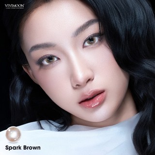 01 Chiếc Kính áp tròng VIVIMOON lens khóa ẩm 1 ngày màu nâu sáng Spark Brown (Giá 1 bên mắt, x2 để đặt 1 đôi)