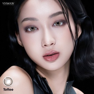 01 Chiếc Kính áp tròng VIVIMOON lens khóa ẩm 1 ngày màu nâu caramel pha khói nhẹ Toffee (Giá 1 bên mắt, x2 để đặt 1 đôi)