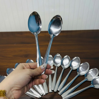 Combo 2 Thìa muỗng súp nhọn inox chuyên dùng bán cơm sườn, suất ăn công nghiệp - Phương Trang