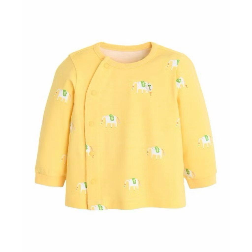 Bộ Moimoln dài tay chất cotton pha rayon mềm mịn có thêu sticker ngực [70-80]