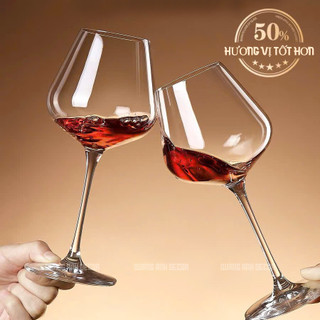 Ly Vang Thuỷ Tinh Pha Lê Cao Cấp | Ly Uống Rượu Vang 450ml | Bình Thở, Decanter Thiên Nga 1500ml