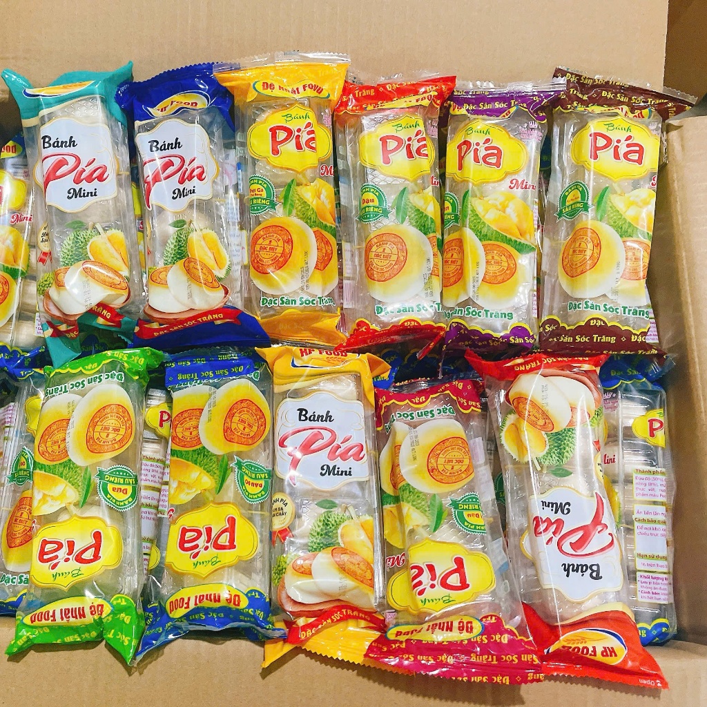 Combo 10 Túi Bánh Pía Mini Mix Vị 50 Cái vỏ mềm nhân dẻo Sóc Trăng ...