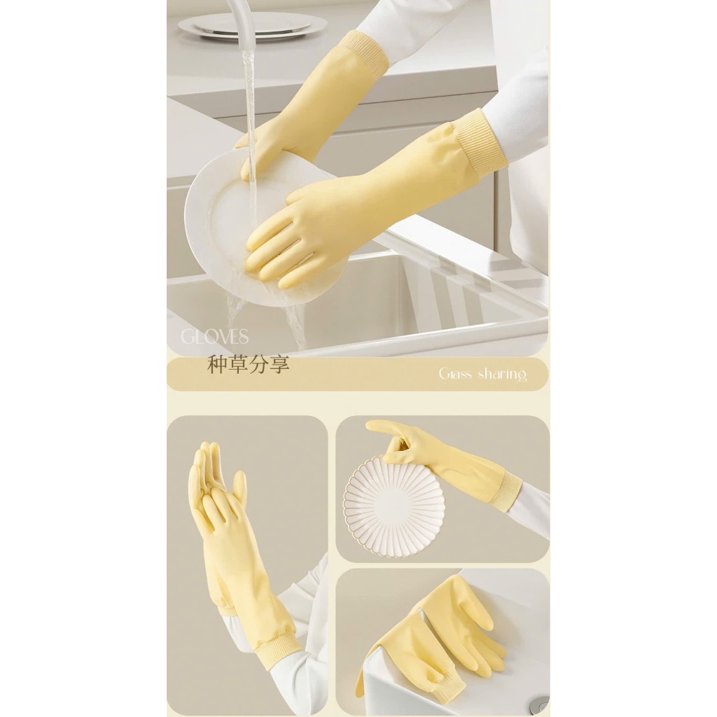 Gang tay lót nỉ dài 33cm,có bo chun ôm sát tay chống nước tràn làm ướt tay