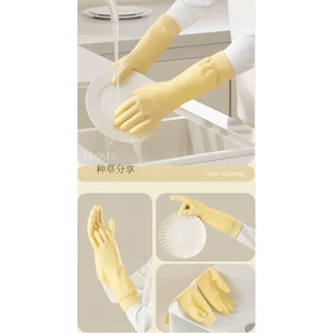 Gang tay lót nỉ dài 33cm,có bo chun ôm sát tay chống nước tràn làm ướt tay