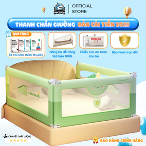 Thanh Chắn Giường Cho Bé Pakey S1 Mẫu Mới Cải Tiến Chiều Cao 105cm, Nâng Hạ 100% - 1 Thanh Chắn 1 Mặt
