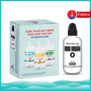Bình Rửa Mũi 240ml Cao Cấp Fujiwa - Bình rỗng dùng đổ nước muối vào bơm rữa mũi