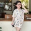Bộ đồ lụa ngắn tay cho bé gái họa tiết gấu Panda - mềm mịn mát , size 20-26kg (1m20-1m40)