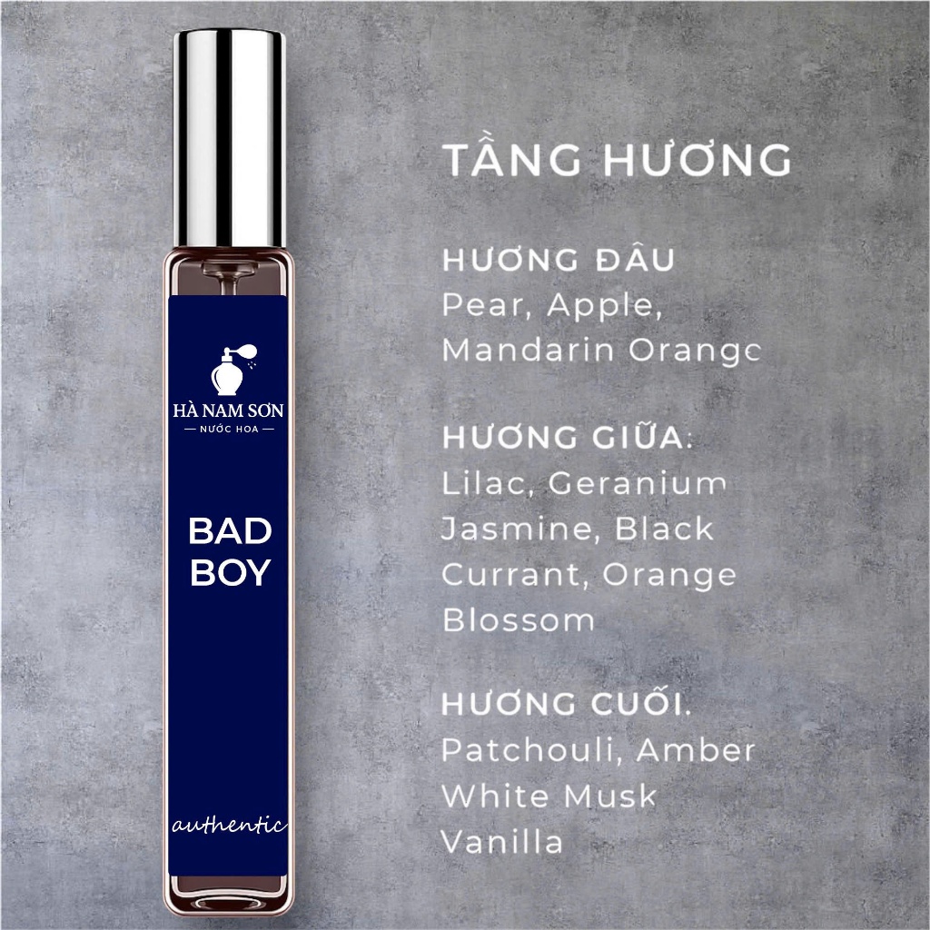 Tinh Dầu Nước Hoa Nam Good Boy Và Bad Boy – Lịch Lãm, Nam Tính, Cuốn Hút – Chai 10ml