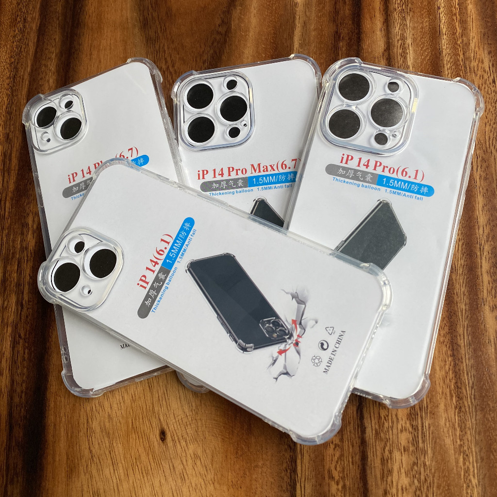 Ốp Lưng Trong Suốt Chống Sốc cho iP 14 / 14 Plus / 14 Pro / 14 Pro Max – TPU Dẻo Bảo vệ máy