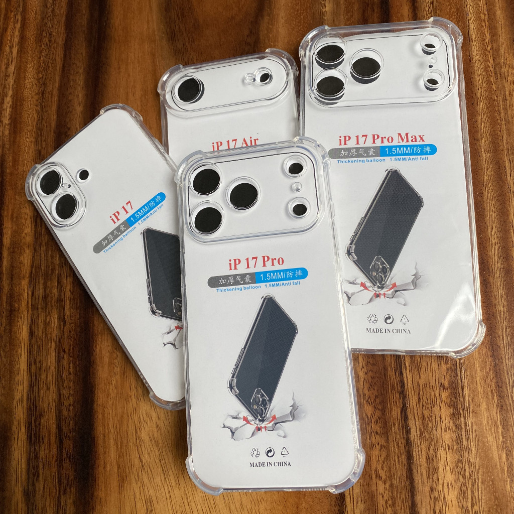 Ốp Lưng Trong Suốt Chống Sốc, Bảo Vệ cho dòng iP X / Xs / Xr / iP 7 đến iP 17 – TPU Dẻo, Bảo Vệ