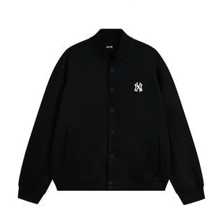 Áo Khoác Bomber Hai Lớp LUCID Basic Nam Nữ Nỉ Bông Siêu Dày Nút Bấm