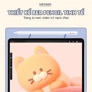 Bút cảm ứng BerPencil Pro dành cho iPad - Chống chạm nhầm, chuyển chữ viết thành văn bản, sạc nam châm by MèoBer