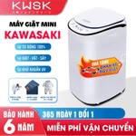 Máy giặt mini PVL - KAWASAKI Mặt kính cường lực, 5kg, giặt, vắt sấy, KT máy 42x45x75cm , KT lòng máy 32x30cm - BH 6 Năm — ảnh 1