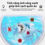 Máy giặt mini PVL - KAWASAKI Mặt kính cường lực, 5kg, giặt, vắt sấy, KT máy 42x45x75cm , KT lòng máy 32x30cm - BH 6 Năm — ảnh 8