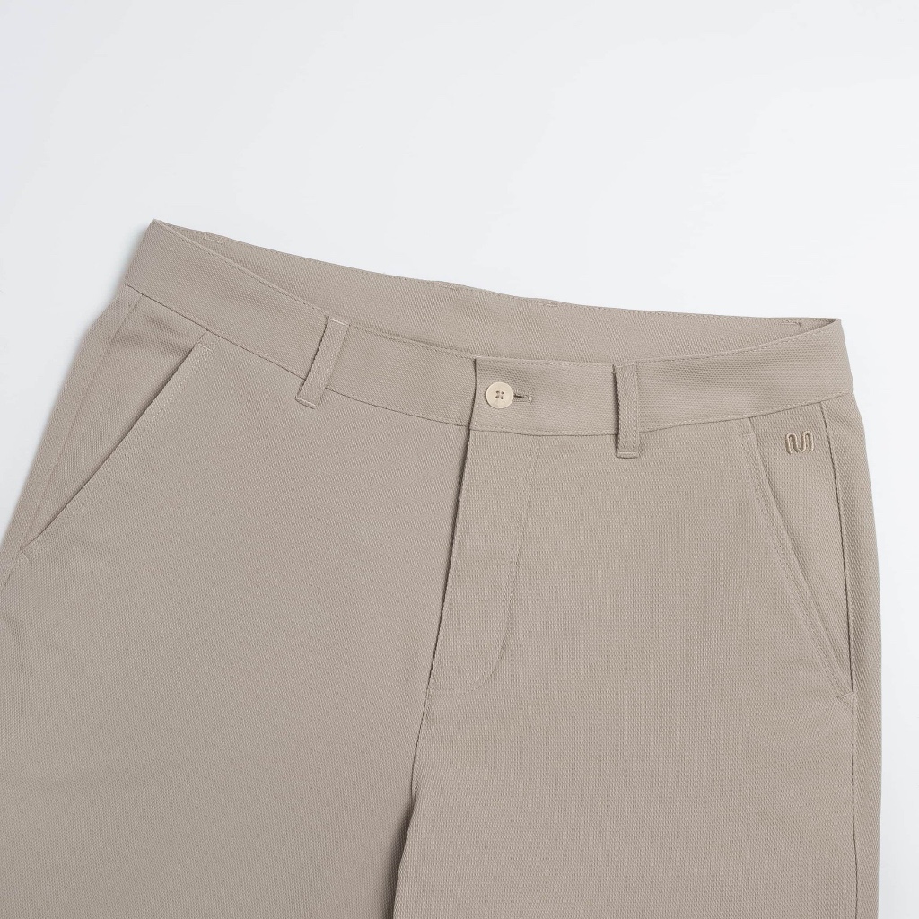 Quần Kaki Thời Trang Nam Insidemen dáng suông dệt dobby đứng phom 6KK0470Z