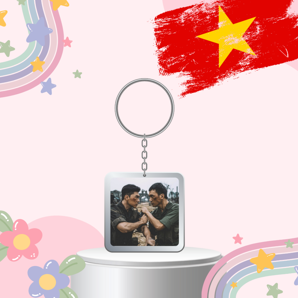 Keyring/Móc Khoá  otp Quang-Cường và diễn viên phim Mưa Đỏ Steven Nguyễn, Đỗ Nhật Hoàng
