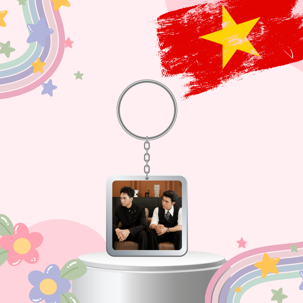 Keyring/Móc Khoá  otp Quang-Cường và diễn viên phim Mưa Đỏ Steven Nguyễn, Đỗ Nhật Hoàng