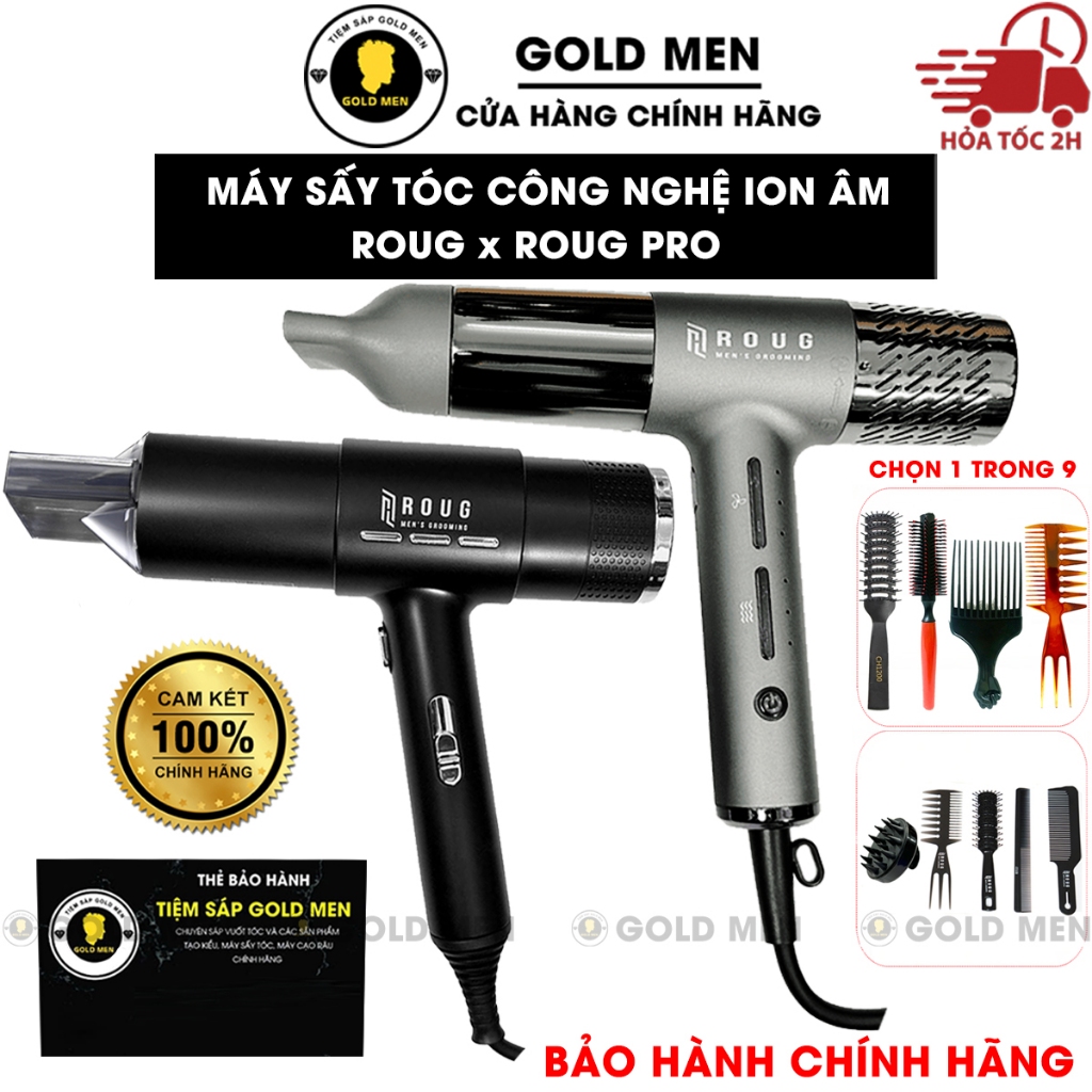 [CHÍNH HÃNG] Máy sấy tóc Roug 1200W & Roug PRO 2800W Ion Âm Cao Cấp ...